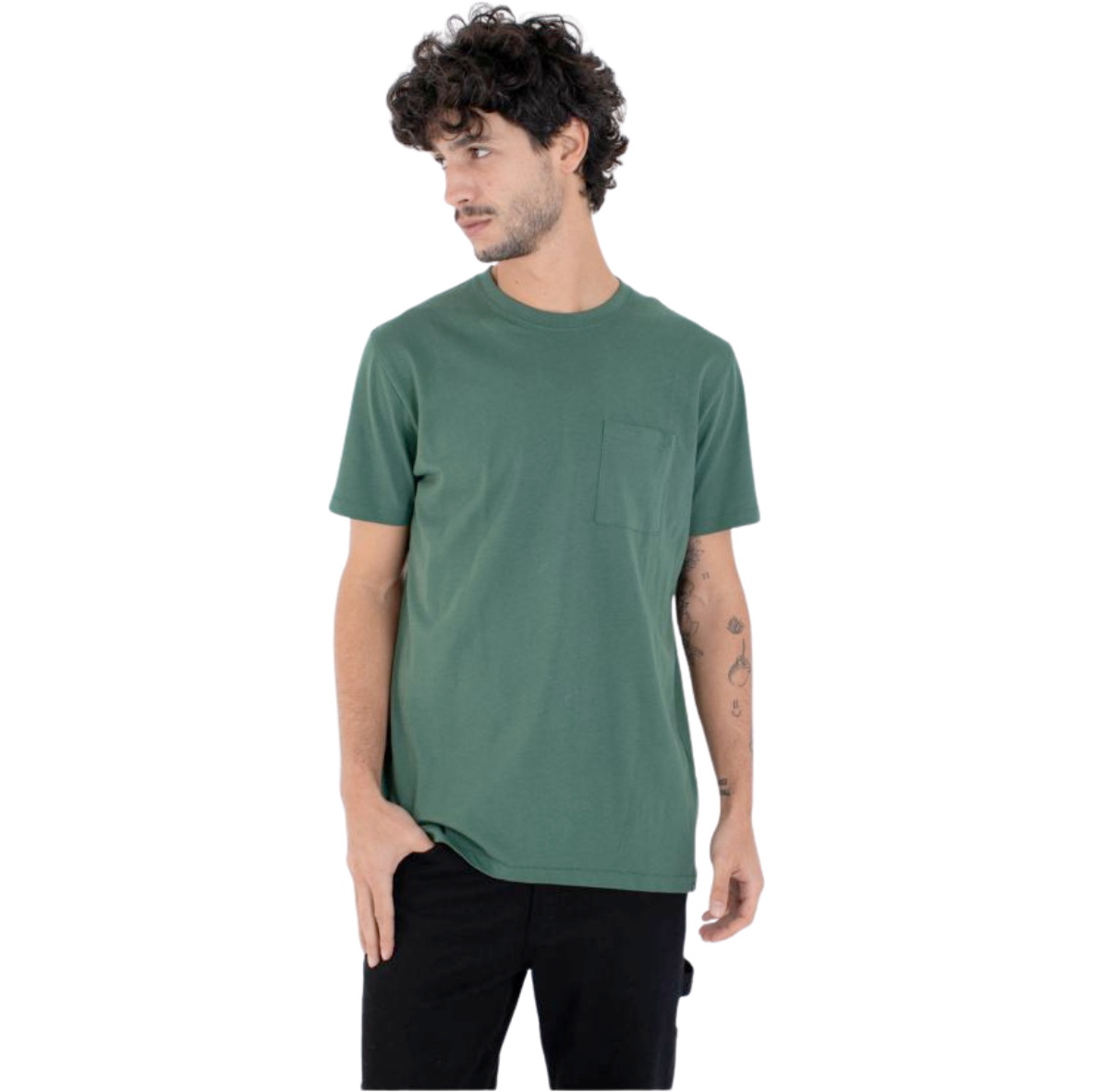 2026 Hurley Mens Low Tide Pocket Short Sleeve Tee MTSEU00024 - Jade Horizon / Camo